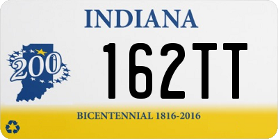 IN license plate 162TT