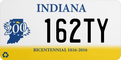 IN license plate 162TY