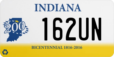 IN license plate 162UN