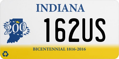 IN license plate 162US