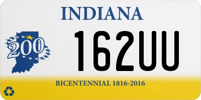 IN license plate 162UU