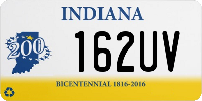 IN license plate 162UV