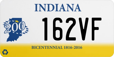 IN license plate 162VF