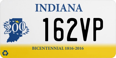 IN license plate 162VP