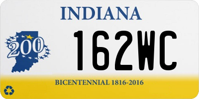 IN license plate 162WC