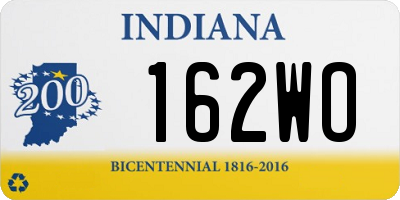 IN license plate 162WO