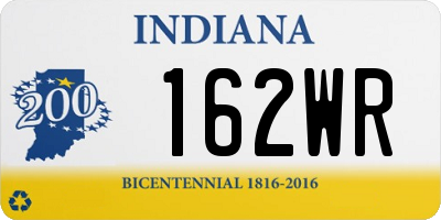 IN license plate 162WR