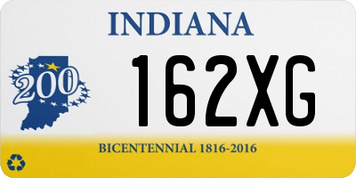 IN license plate 162XG