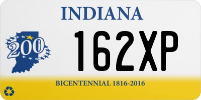 IN license plate 162XP