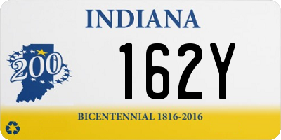 IN license plate 162Y