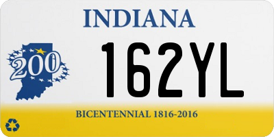 IN license plate 162YL
