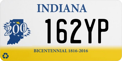 IN license plate 162YP