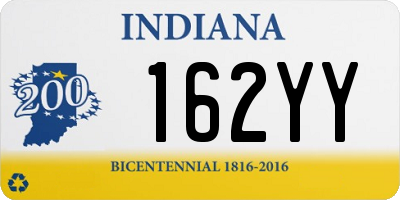 IN license plate 162YY