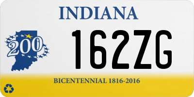 IN license plate 162ZG