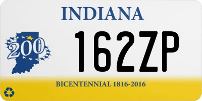 IN license plate 162ZP