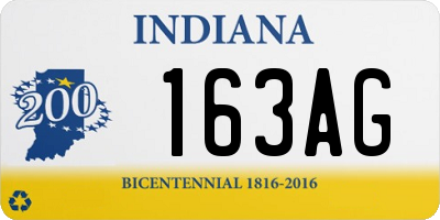 IN license plate 163AG