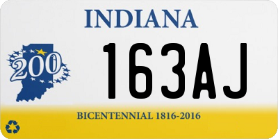 IN license plate 163AJ