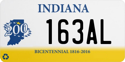 IN license plate 163AL
