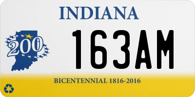 IN license plate 163AM