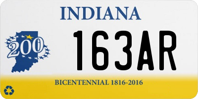 IN license plate 163AR