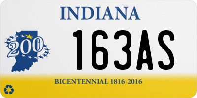IN license plate 163AS