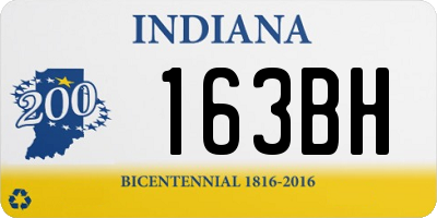 IN license plate 163BH