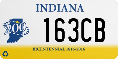IN license plate 163CB