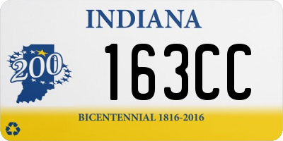 IN license plate 163CC