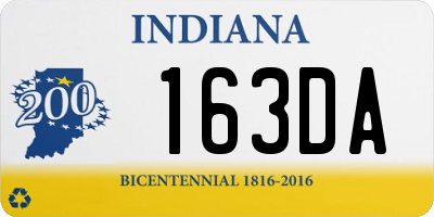 IN license plate 163DA