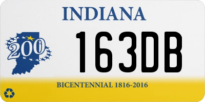 IN license plate 163DB