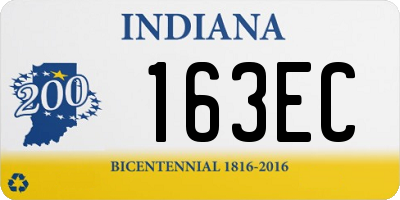 IN license plate 163EC