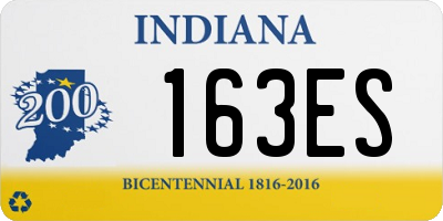 IN license plate 163ES