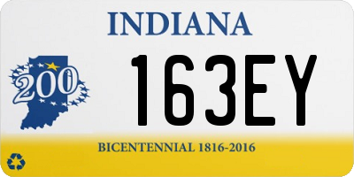 IN license plate 163EY