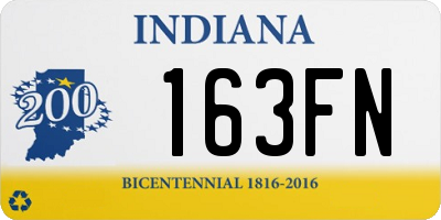 IN license plate 163FN