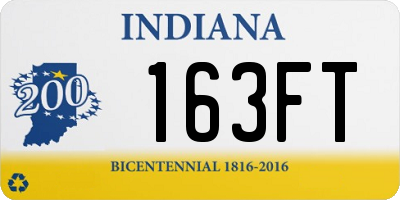 IN license plate 163FT
