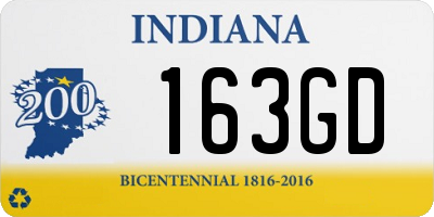 IN license plate 163GD