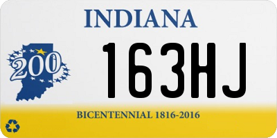 IN license plate 163HJ