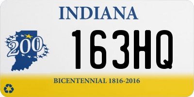 IN license plate 163HQ