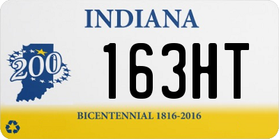 IN license plate 163HT
