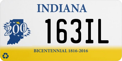 IN license plate 163IL