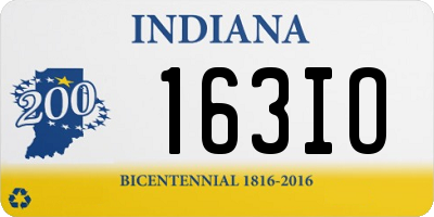 IN license plate 163IO