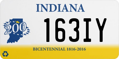 IN license plate 163IY