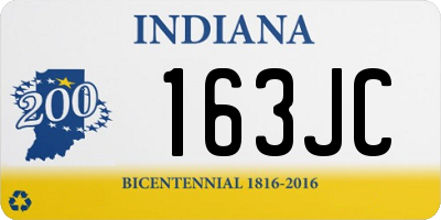 IN license plate 163JC