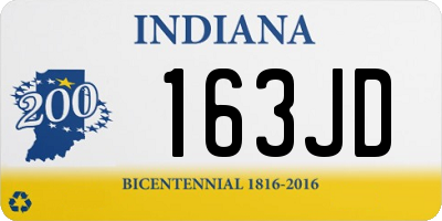 IN license plate 163JD