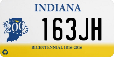 IN license plate 163JH