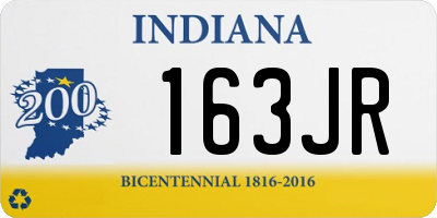 IN license plate 163JR