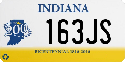 IN license plate 163JS