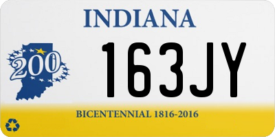 IN license plate 163JY