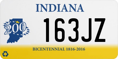 IN license plate 163JZ