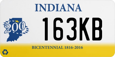 IN license plate 163KB